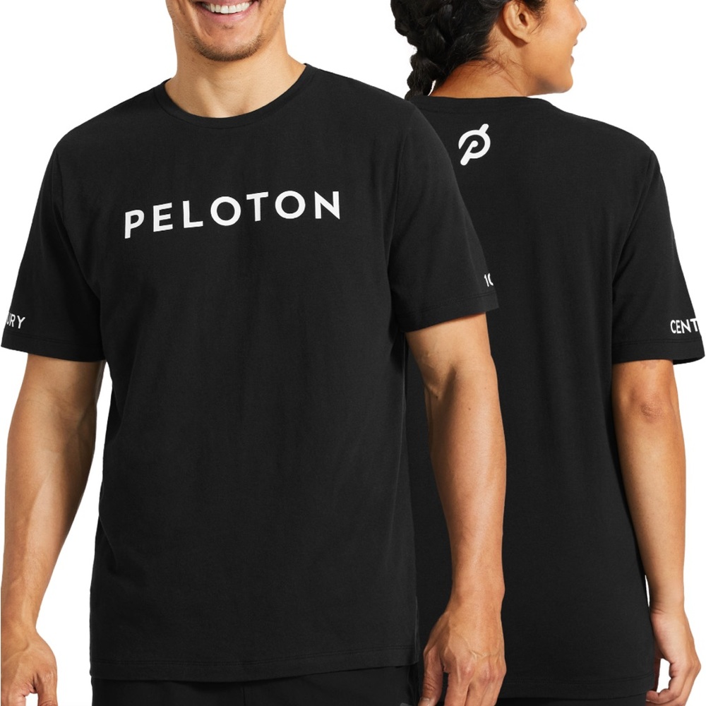 Peloton “Century Club” Black Tee (Reach 100 Classic Short Sleeve) - Never Worn!